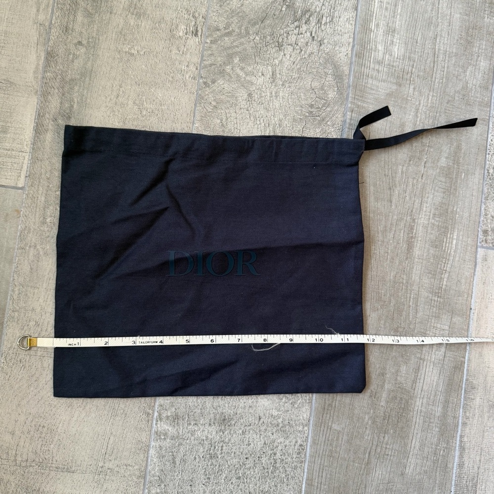 Dior Black Drawstring Pouch